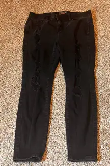 Torrid Bombshell Skinny Ripped Distressed‎ Premium Stretch Jeans 16S