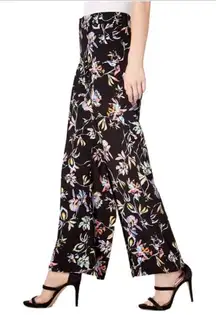 Bar III Black Floral Palazzo Pants‎