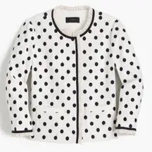 J.Crew NWT  polka dot tweed jacket