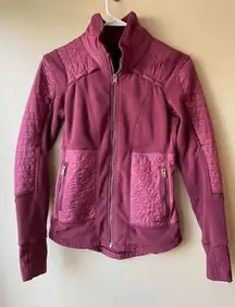 Lululemon Fleecy Keen Jacket in Wine Berry Women's Size 2