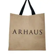 Arhaus jute mega xl tote reusable shopping bag