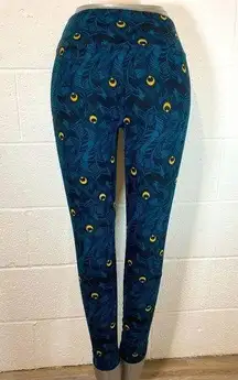 Lularoe Teal Peacock Leggings