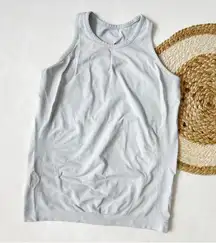 Athleta Light Gray Athletic Tank Top