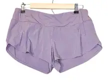 Lululemon Speed Up Shorts 2.5” Lavender Purple Quick Dry Running Size 8