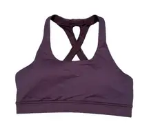 Lululemon Time To Sweat Bra Arctic Plum Purple Sports Bra Open Twist Back Size 6