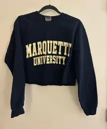 Marquette University Cropped Crewneck