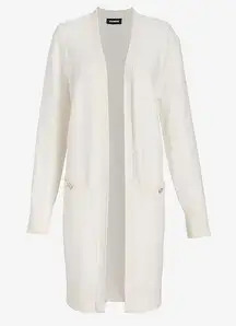 61-  Padded Shoulder Button Pocket Cardigan Small