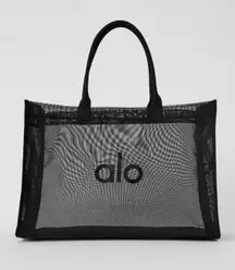 Sheer Mesh Tote Bag Black NWT