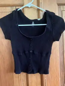 Black Crop Top