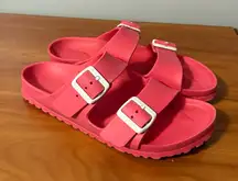 Birkenstock Arizona Eva Two Buckle Sandal Slip On Waterproof Beach Coral Pink 39