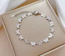 Adjustable Butterfly Charm Bracelet for Women