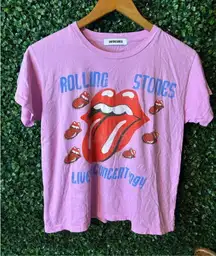 Daydreamer Pink Rolling Stones Short Sleeve Tee sz XS