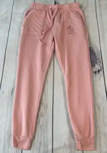 Disney Parks Mickey Mouse Quilted Joggers Women’s Medium Pockets & Drawstring