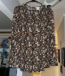 J.Jill NWT  Peasant Floral Top Sz M