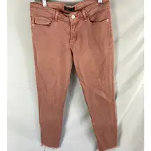 Abercrombie & Fitch Harper Low Rise Ankle Jean Pink Size 27 / 4