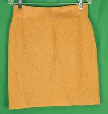 Moth Anthropologie Womens Mustard Yellow Sweater Pencil‎ Skirt Medium