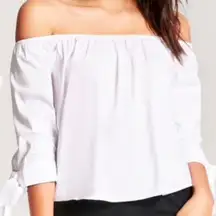 White Off The Shoulder Top 