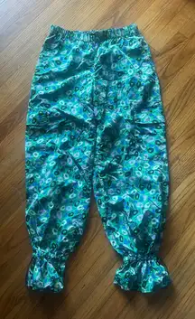 Diane von Furstenberg for Target Utility Jazz Dot Green Cargo Pants – Size M