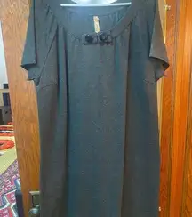 Fossil Gray Short Sleeve Dress XL