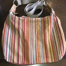 Gap  Fall Neutral Colors Corduroy Striped Shoulder Bag Boho Purse