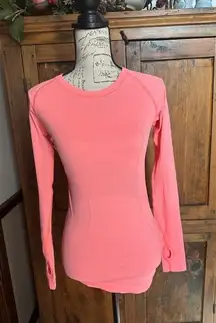 Lululemon Swiftly Tech Long Sleeve Crew Heathered Very Light Flare Size 4