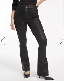 Splendid Super Bootcut High-Rise Coated Black Jeans