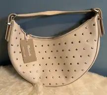 The Essential Top Handle Ecru Leather Mini Bag