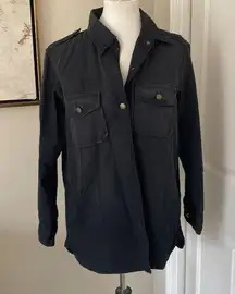 Super Cool Brand New Black Current Elliot Button Up Long Sleeve Shirt