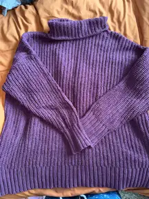 Aerie Purple Oversized Sweater