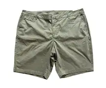 NWT Lane Bryant Olive Green Bermuda shorts Plus Size 24