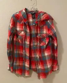 Retro Flannel With Hood