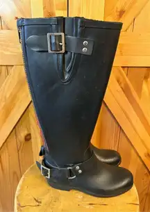 Steve Madden Tsunamii Rain Boots Black Size 6