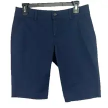 Arizona Jean Size 7 Juniors Navy Blue Bermuda Shorts Womens 11" Inseam
