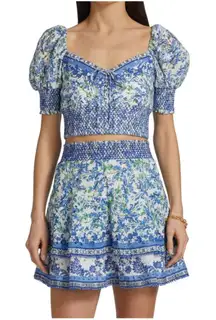 Alice + Olivia Crawford Floral Smocked Set Womans S/M