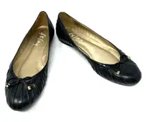 fs/ny Size 6 Flats Black‎ Ballet Slip on Bow Tie Solid Casual Everyday Basic