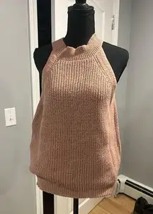 women’s halter neck sleeveless sweater vest