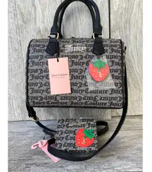 Juicy Couture | Black Monogram Satchel & Strawberry Wallet Set