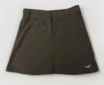 VTG Y2K Hollister Mini Skirt Size S Gray Terry Sweat Skirt