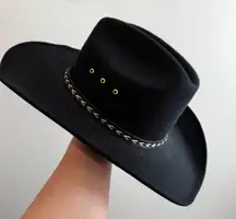 Pigalle Black Felted Wool Cowboy Hat Large/Extra Large