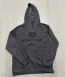 Mossy Oak Hoodie Women's Size Medium Black with logo‎