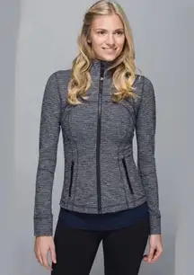 LULULEMON DEFINE JACKET  
COCO PIQUIE BLACK WHITE SIZE 6