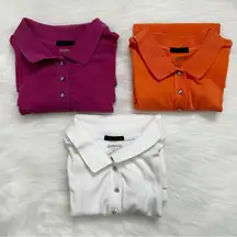 Avenue BUNDLE (3) Women’s Short Sleeves Polo Shirt, Size 18/20