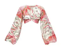 Andrea Iyamah Behati Cropped‎ Top Mushroom Print NWT Size Small