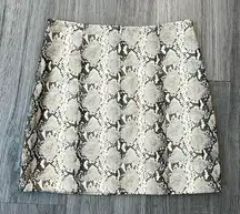 Wild Honey Faux Leather Snake Print Women’s Mini Skirt Size Small