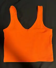 Shein Neon Orange Crop Tank Top