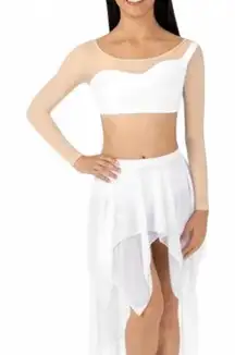 NWT BODY WRAPPERS WOMEN’S LONG SLEEVE ASYMMETRICAL BRA Size XS