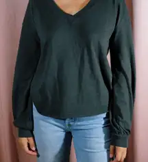 Nation LTD Willa Top in Gray Pima Cotton Size XS