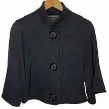 Rails black large button cardigan size small