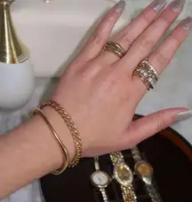 Elegant Gold Ring Stack