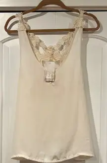 Lovemarks cream‎ crochet camisole tank medium